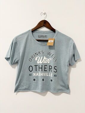 Ole Red Nashville Drinks Well With Others Cropped T-shirt Womens Size Small NWT